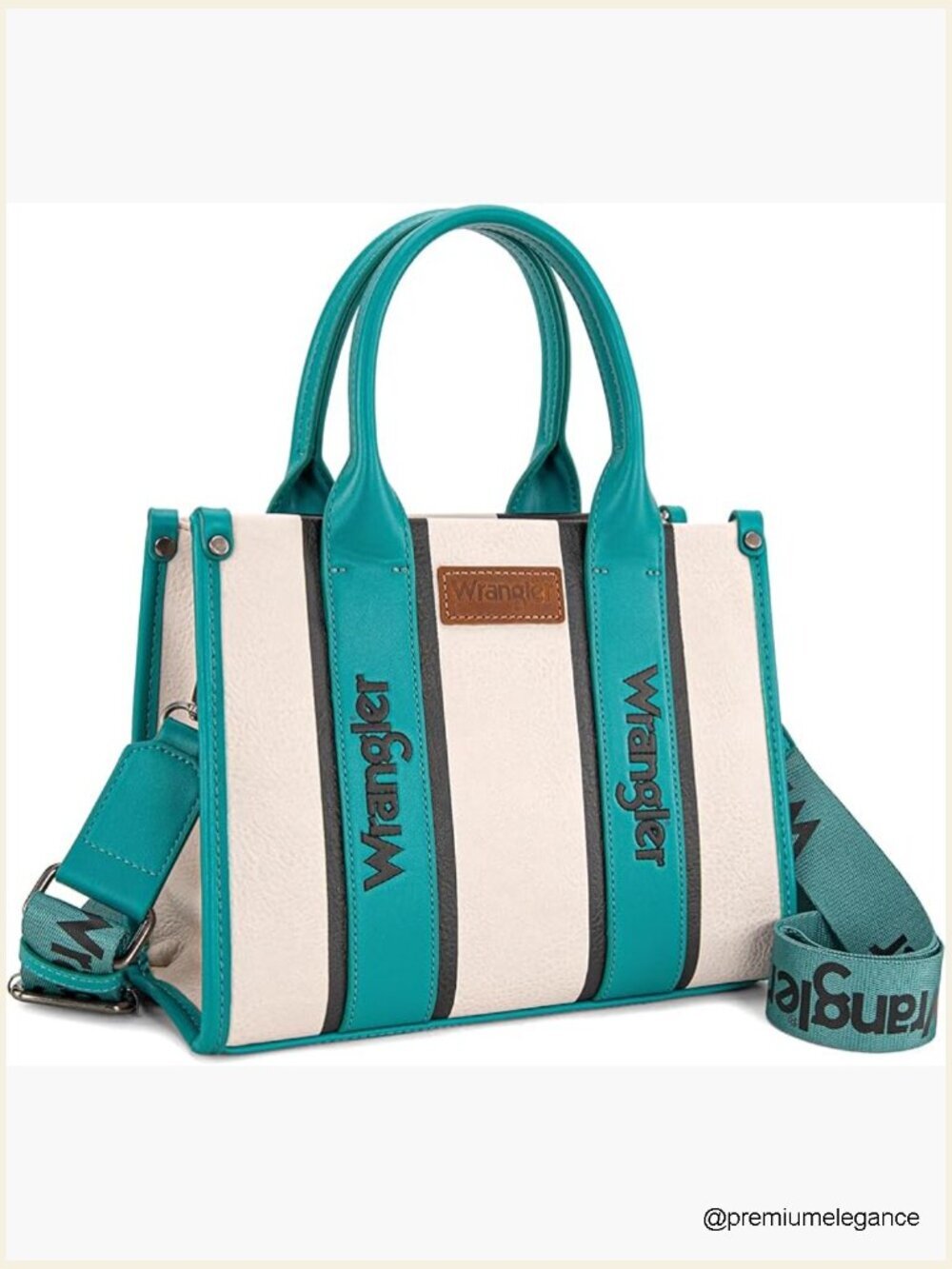 Vegan Leather Satchel Tote Bag with Guitar Strap Crossbody